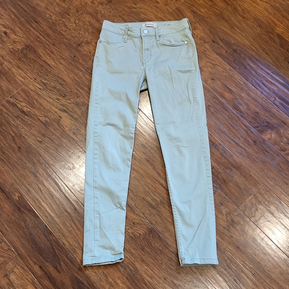 Calvin Klein Jeans Ankle Skinny Pale Green {6}